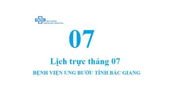 LỊCH TRỰC BỆNH VIỆN t7/2021