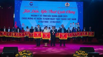 Chủ đề: “Sáng ngời Y đức” Bệnh viện Ung bướu tỉnh Bắc Giang - Nghệ thuật quần chúng Ngành y tế tỉnh Bắc Giang 2025